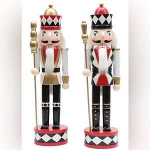 15" Harlequin Nutcracker, Set Of 2